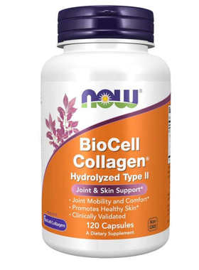 美国NOW 成人关节保健BioCell 胶原蛋白Collagen 水解Clinically