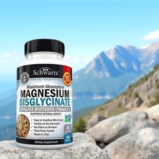 美国Magnesium Bisglycinate双甘氨酸镁精压力腿抽筋小分子易吸收