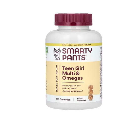 现货美国SmartyPants Teen Girl Multi  Omegas青少年维生素120粒