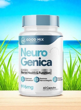 美国成人NeuroGenica Nerve 维生素复合B12 Folate+VC 60粒