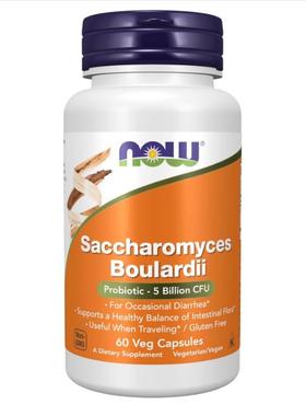 NOW Saccharomyces Boulardii  Probiotic 50亿CFU益生菌60粒