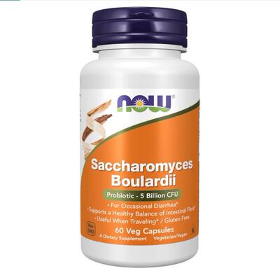 NOW Saccharomyces Boulardii  Probiotic 50亿CFU益生菌60粒