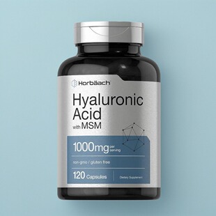 美国代Hyaluronic Acid 透明质酸成人关节皮肤 MSM120粒Horbaach