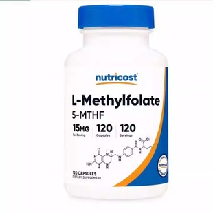 美国Nutricost Methylfolate15毫克L甲基叶酸成人保健120粒