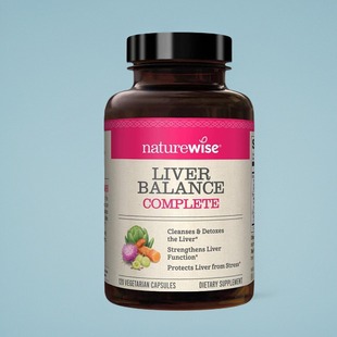 美国NatureWise Liver Detox水飞蓟姜黄灵芝葛根肝脏净化健康120