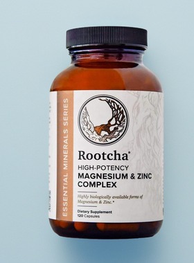 美国直邮Rootcha Magnesium Zinc Sleep镁锌成人复合维生素120粒
