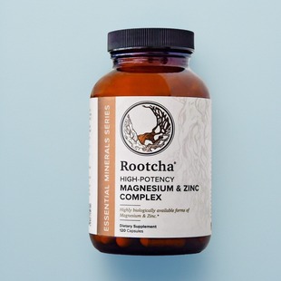 美国直邮Rootcha Magnesium Zinc Sleep镁锌成人复合维生素120粒