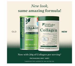现货美国Great Lakes Collagen Peptides胶原蛋白肽粉水解胶原