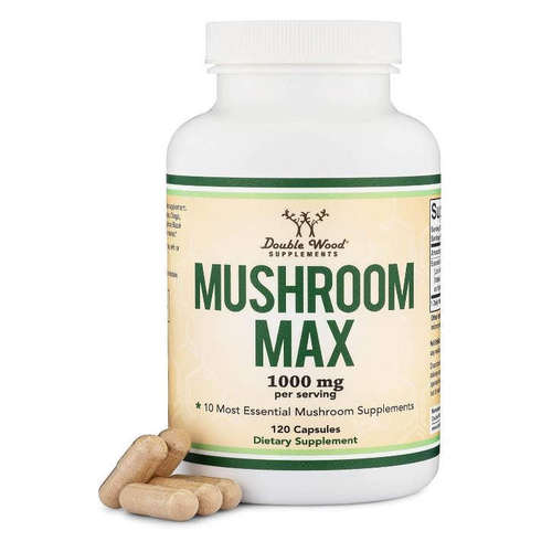 Double Wood Mushroom Complex 蘑菇复合补充剂Reishi, Cordyceps