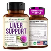 美国肝脏清洁素Liver Health Detox水飞蓟蒲公英根姜黄甜菜根Milk