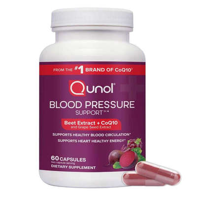 Qunol Blood Pressure Beets CoQ10 Grape Seed甜菜辅酶Q10葡萄籽