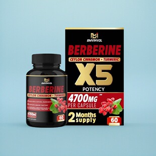 美国代成人盐酸小檗碱Berberine 黄连素锡兰肉桂控糖代谢高糖人士