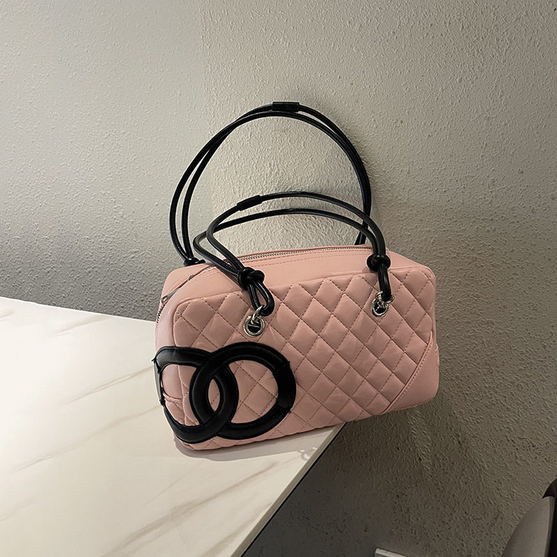 香港品牌IT包DIY可扣标2026新款高级质感菱单肩包手提包斜挎包潮