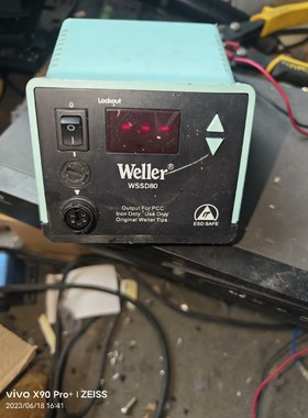 【议价产品】威乐WSSD80焊台  实物拍摄图,开机显示,没有手柄测试