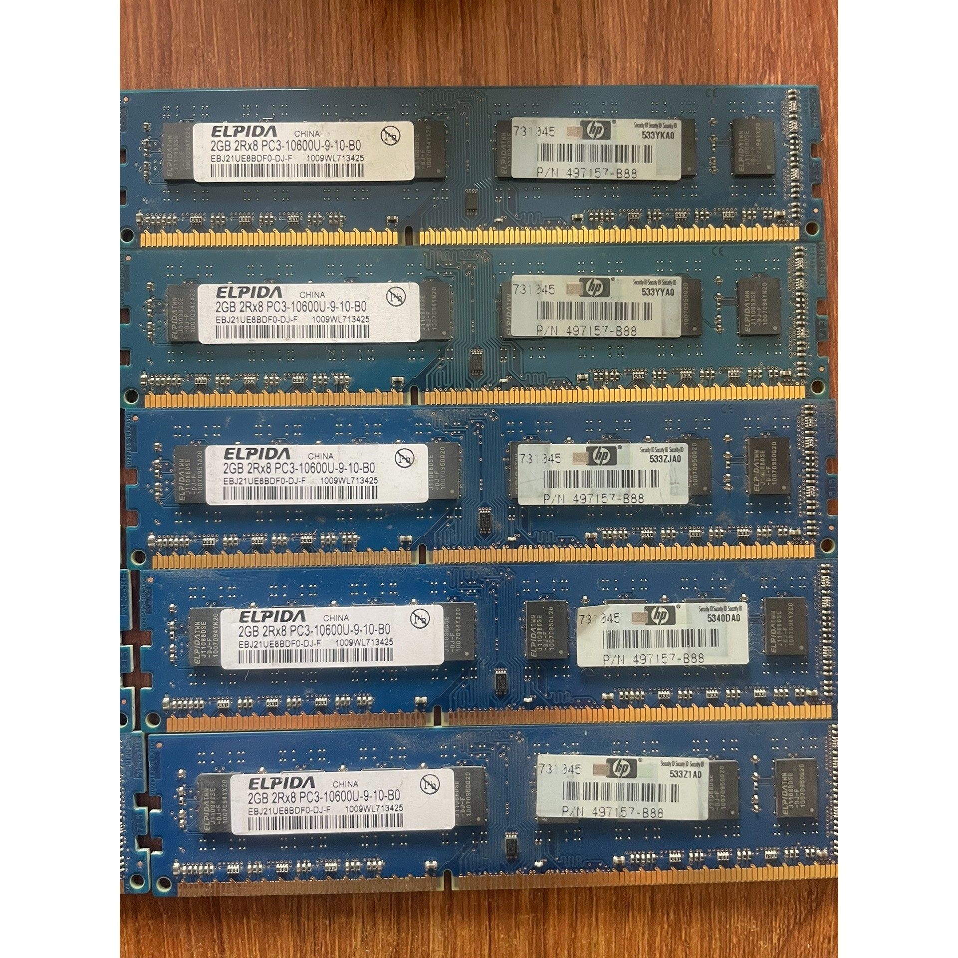 【议价产品】尔必达 镀金条 DDR3 2G 1333频率.原厂正品清一色询