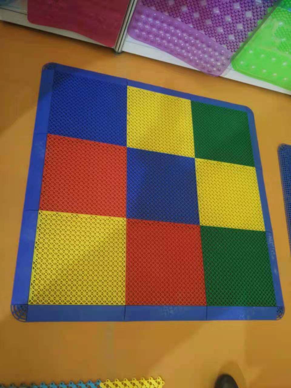 洗车店隔水塑料地板网格板免挖漏水排水格栅脚垫浴室防滑拼接垫