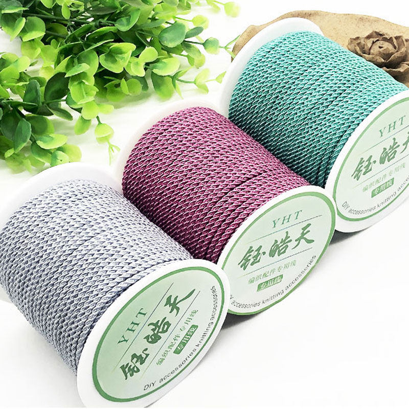 3MM BRAID ROPE DIY BRAIDED WIRE BRACELET NECKLACE ROPE JADE PENDANT PENDANT ROPE HAND-WOVEN 40 METERS A ROLL