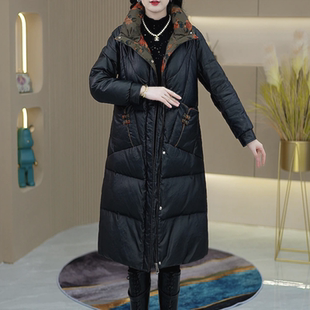 五防免洗PU皮中长款棉衣女2025冬季新款加厚保暖防寒时尚大码外套
