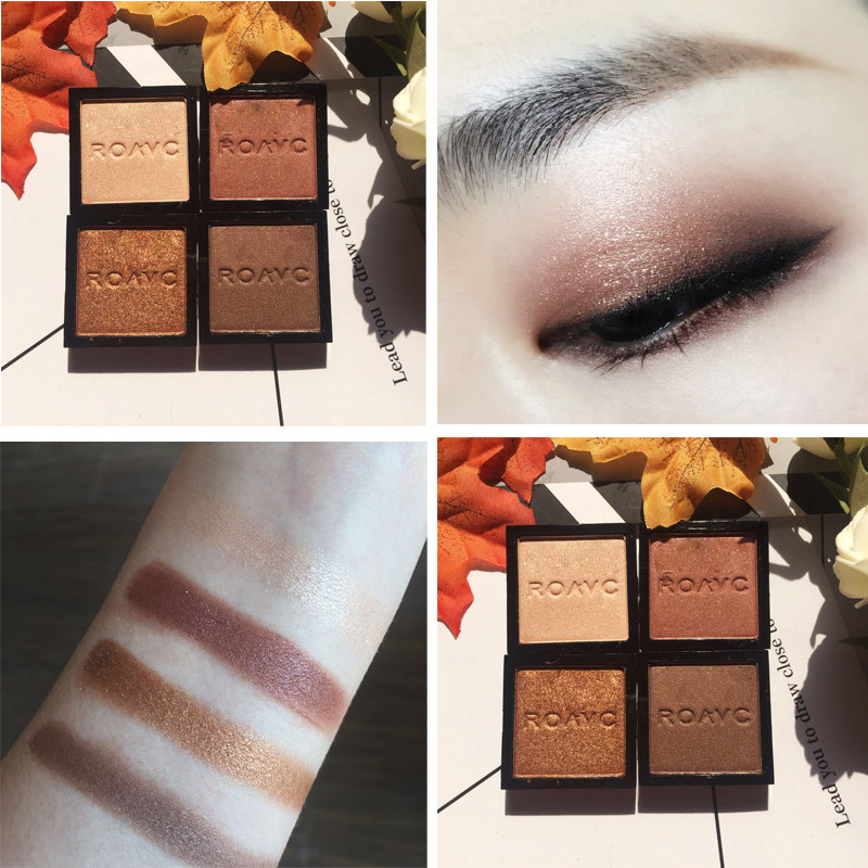 自由组合单色眼影平价珠光红棕色