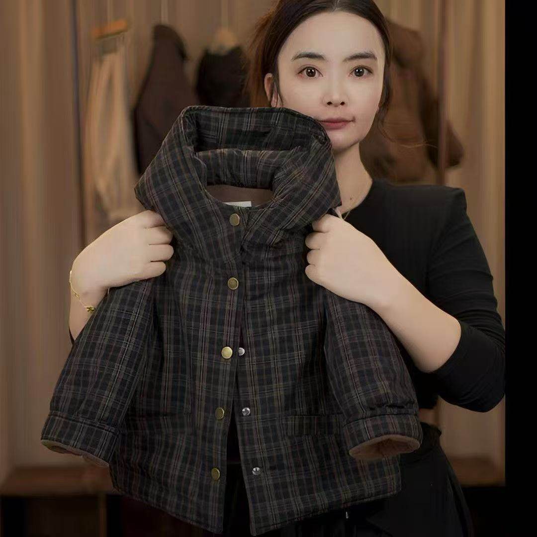 2025冬季新款儿童男女童韩版宽松休闲格子连帽棉服加绒加厚外套,童装/婴儿装/亲子装,棉袄/棉服,淘宝优惠券,粉丝福利购,淘宝优惠卷