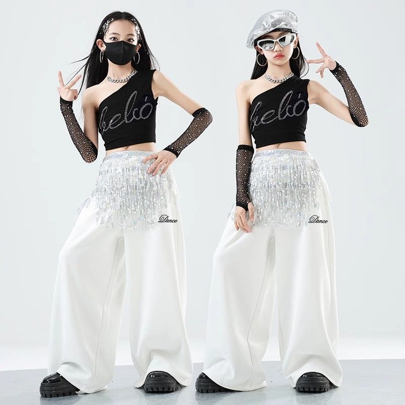 爵士舞女童服装甜酷风儿童jazz女