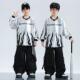 子少儿hiphop街舞童装 嘻哈儿童街舞潮服套装 男童银色上衣裤 演出服