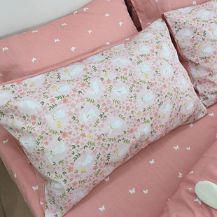 少女心AB款纯棉全棉48×74信封一只对枕套单只床上学生成人乳胶