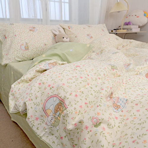 卡通单件被套180x220cm全棉纯棉单件被单被罩150x200cm 单人单独