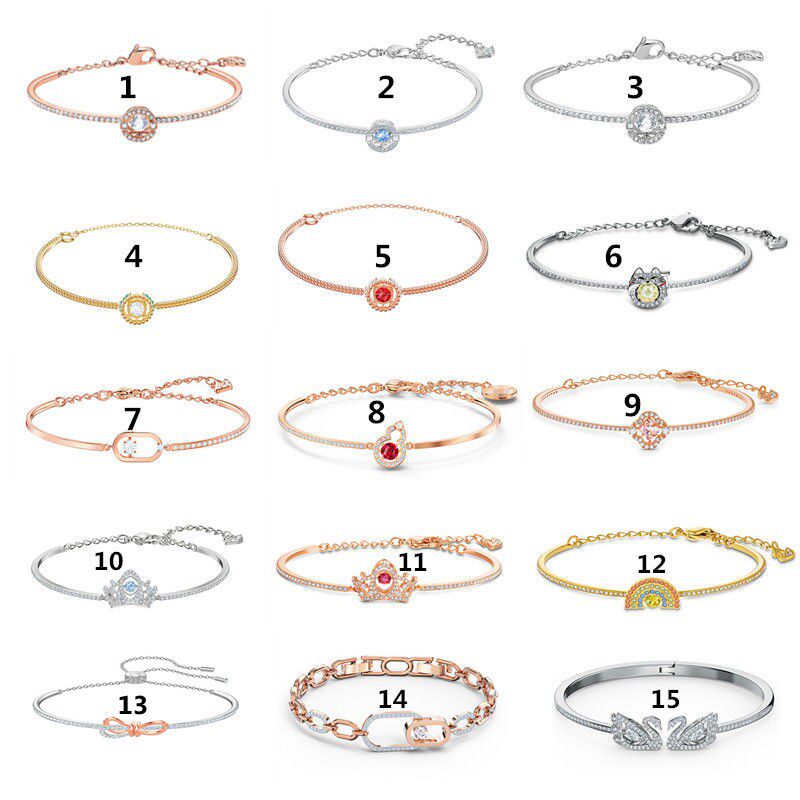 跳动的心手镯女 招财猫圆形水晶葫芦玫瑰金皇冠灵动 蝴蝶结手环链