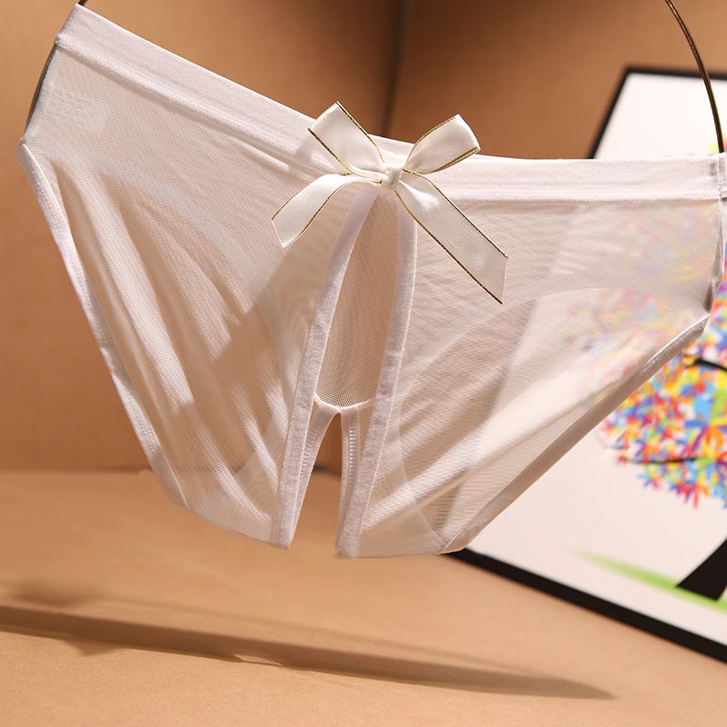 性感低腰镂空情调诱惑蕾丝蝴蝶结