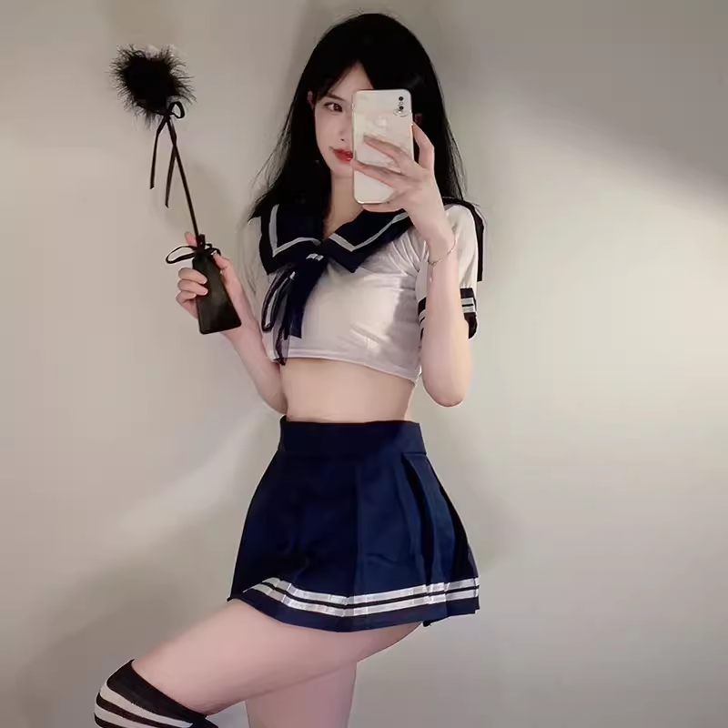 情趣大胸内衣加大码器性感校园jk微胖睡衣女诱惑纯欲情感趣味套装