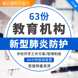 教育培训学校复工复课验收疫情防疫防控管理制度方案手册资料方案