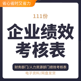 企业公司绩效考核表假期计划工具表格企业管理部门岗位360度考评