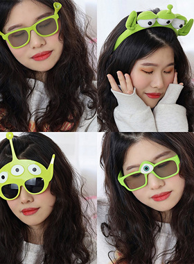 搞怪三眼仔墨镜大眼仔眼镜史莱克