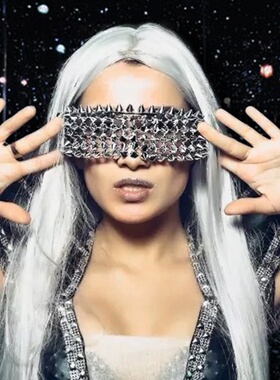 个性街头朋克铆钉墨镜男女太阳镜