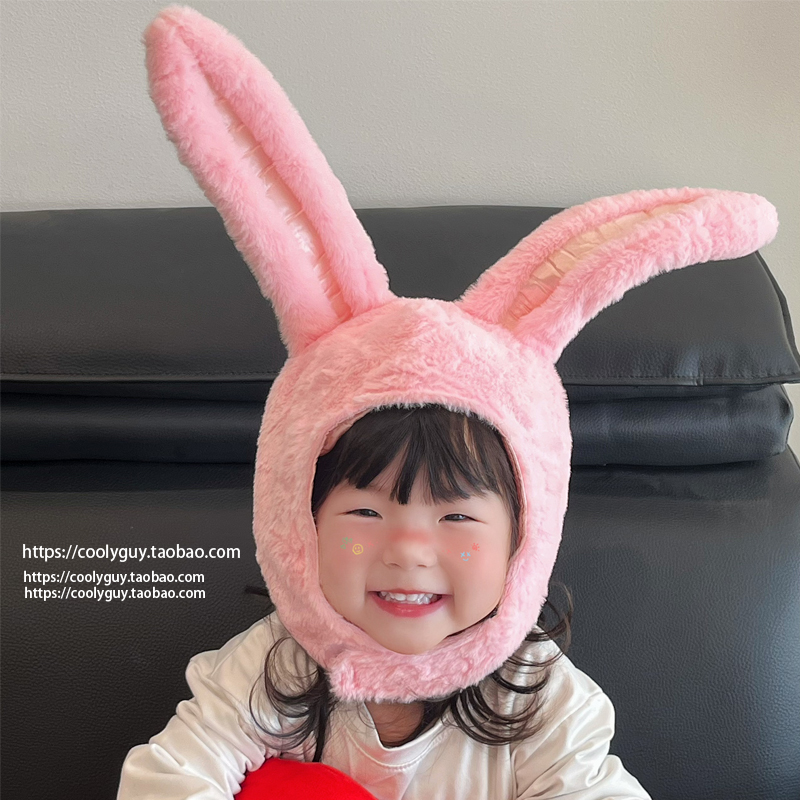 可爱搞怪兔子耳朵头套帽子道具萌