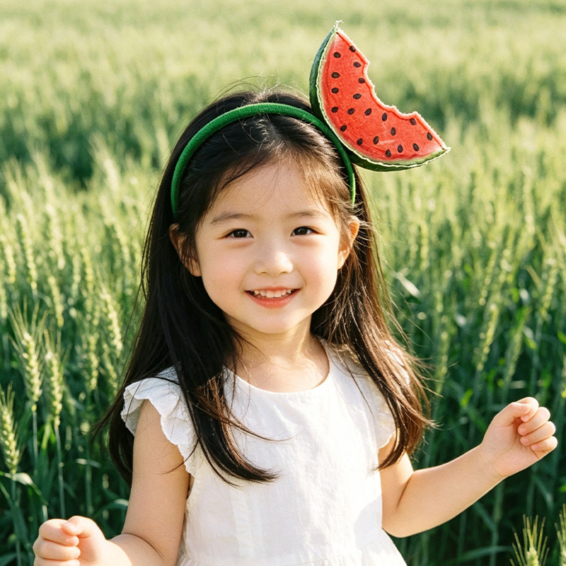六一儿童节幼儿园活动cos水果西瓜发箍搞怪亲子表演拍照头饰道具