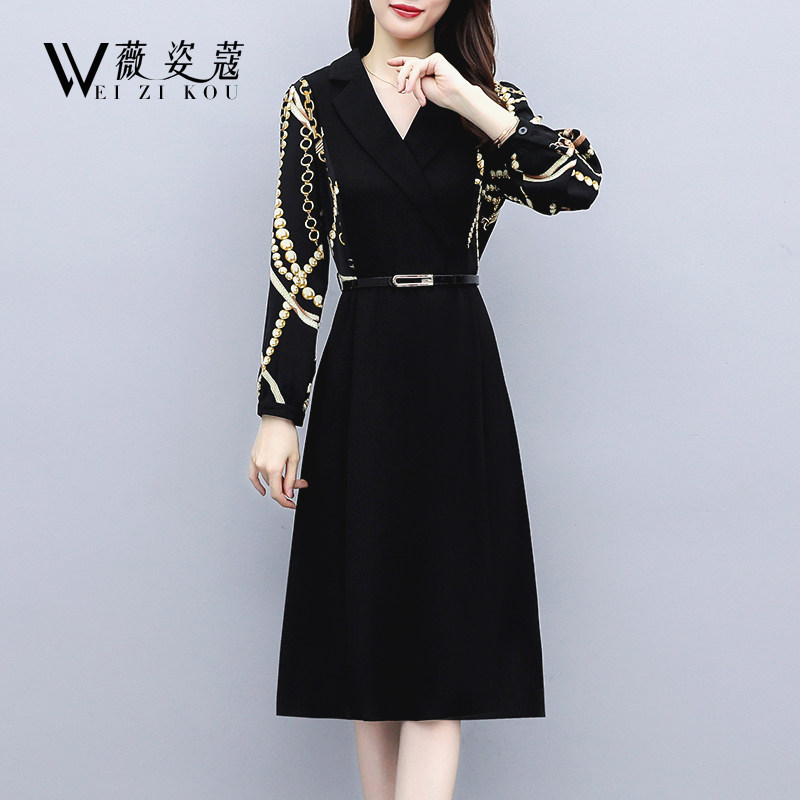 秋款连衣裙女秋装2020年新款气质高端欧货洋气三四十五岁穿的裙子