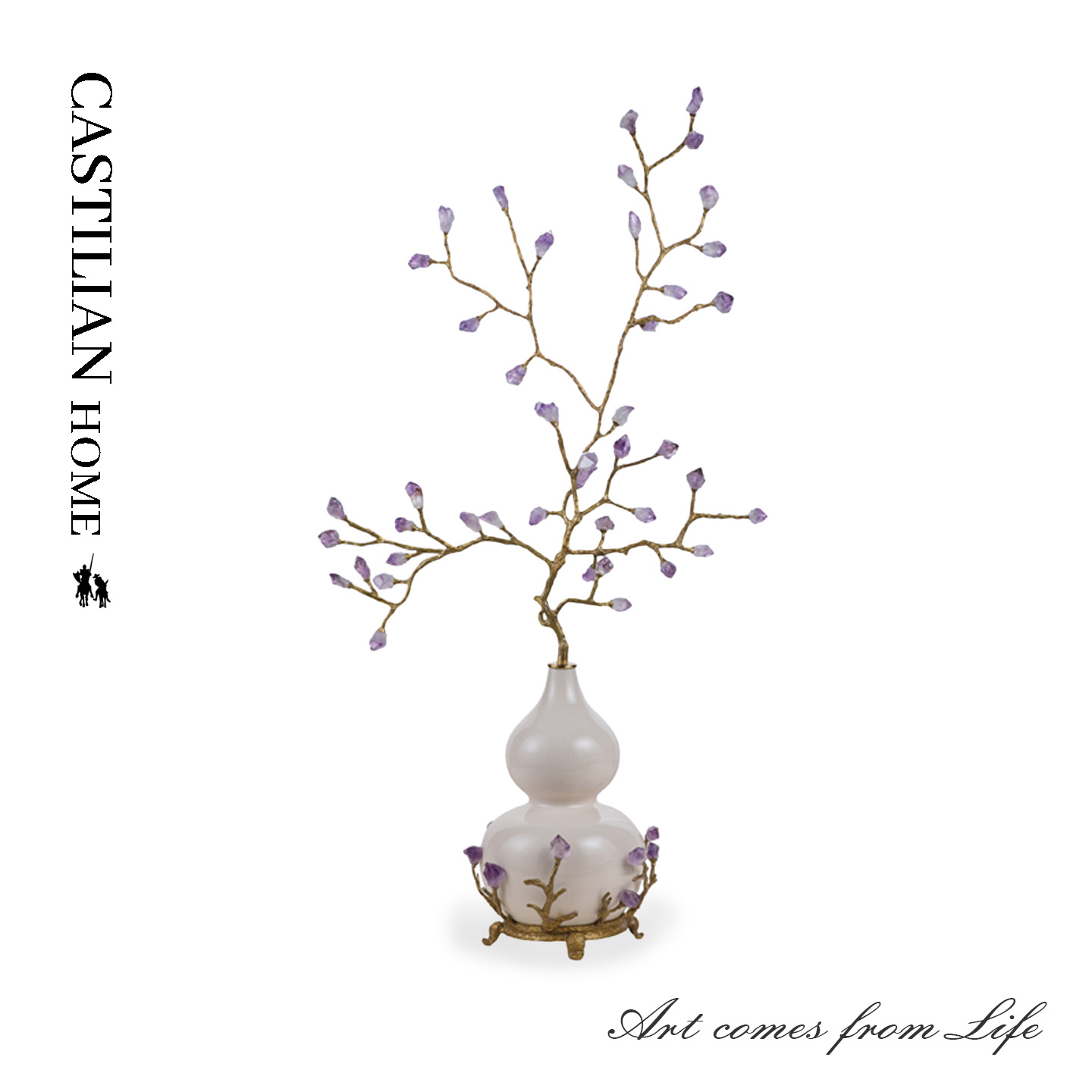 紫水晶葫芦摆件乔迁送礼寓意摆件