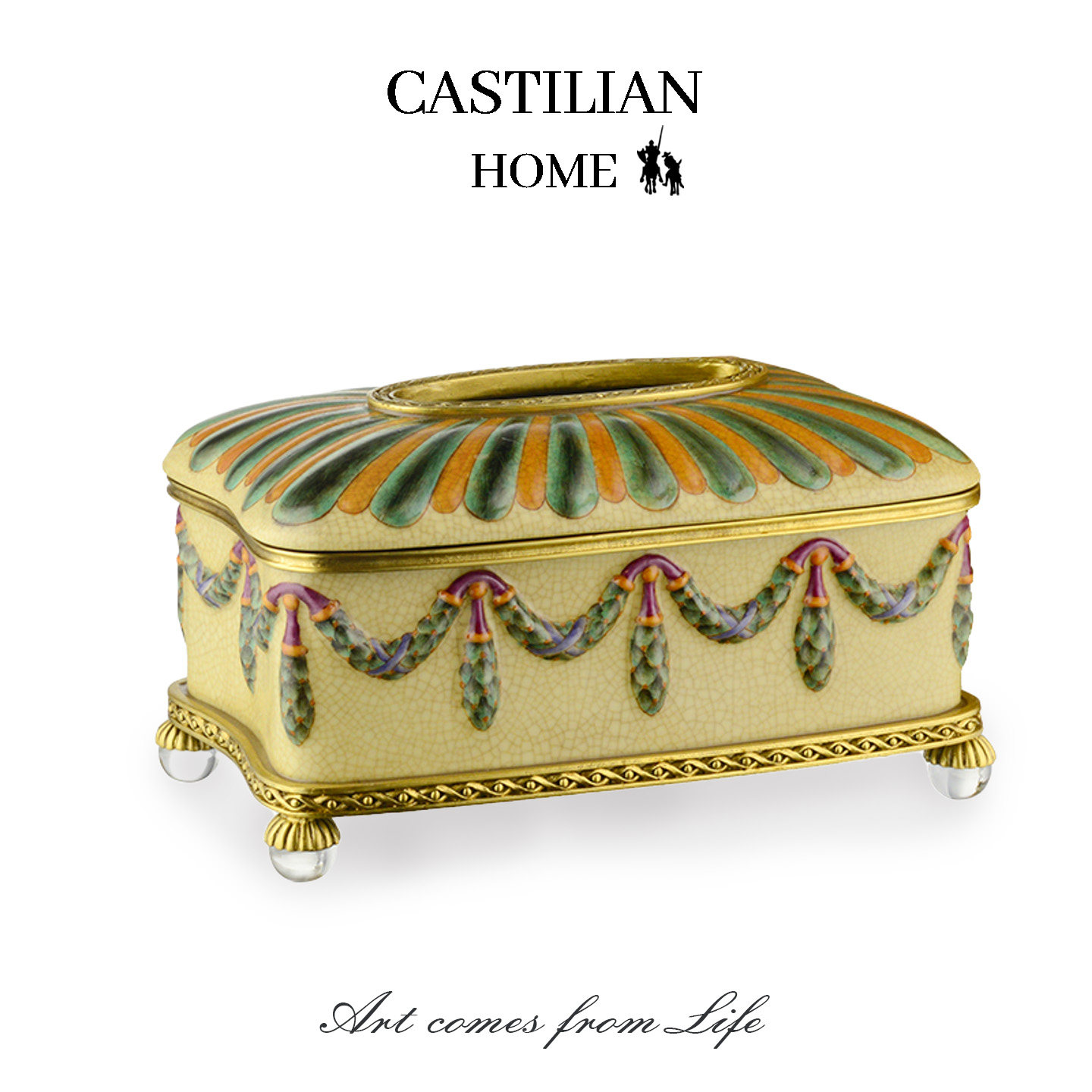 欧式复古风陶瓷纸巾盒新中式客厅茶几高端轻奢高级感抽纸盒C5931,家居饰品,装饰纸巾盒,淘宝优惠券,粉丝福利购,淘宝优惠卷