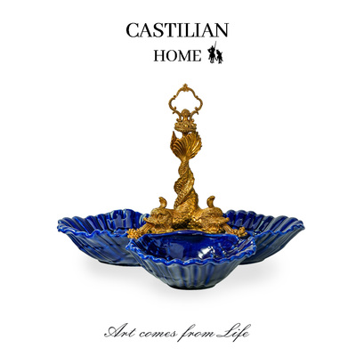 高档果盘干果盘客厅茶几零食盘