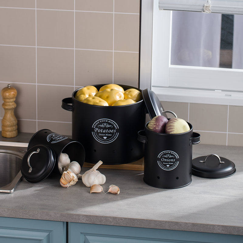 厨房土豆避光收纳桶生姜蒜头储存罐马铃薯洋葱干货透气保鲜金属罐,厨房/烹饪用具,密封罐,淘宝优惠券,粉丝福利购,淘宝优惠卷