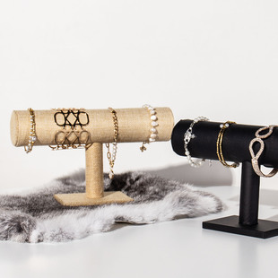 样板房衣帽间展示架绒面手镯手链手表架饰品展示架衣柜陈设饰品