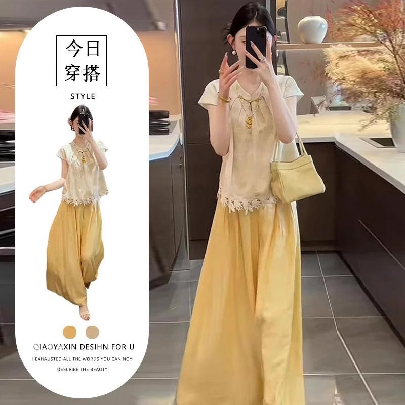 新中式国风套装女夏季新款两件套