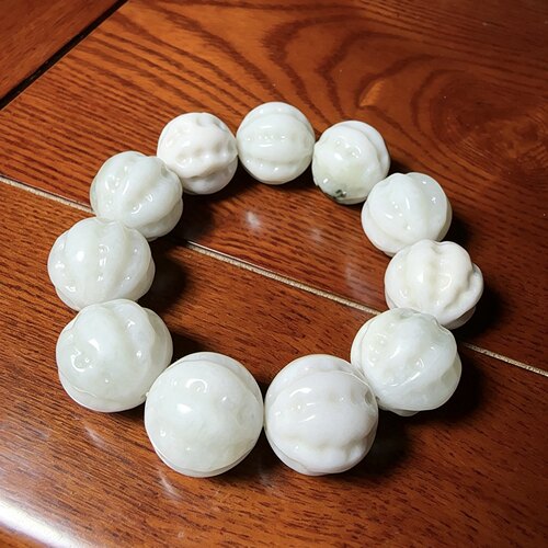 独山玉核桃手串