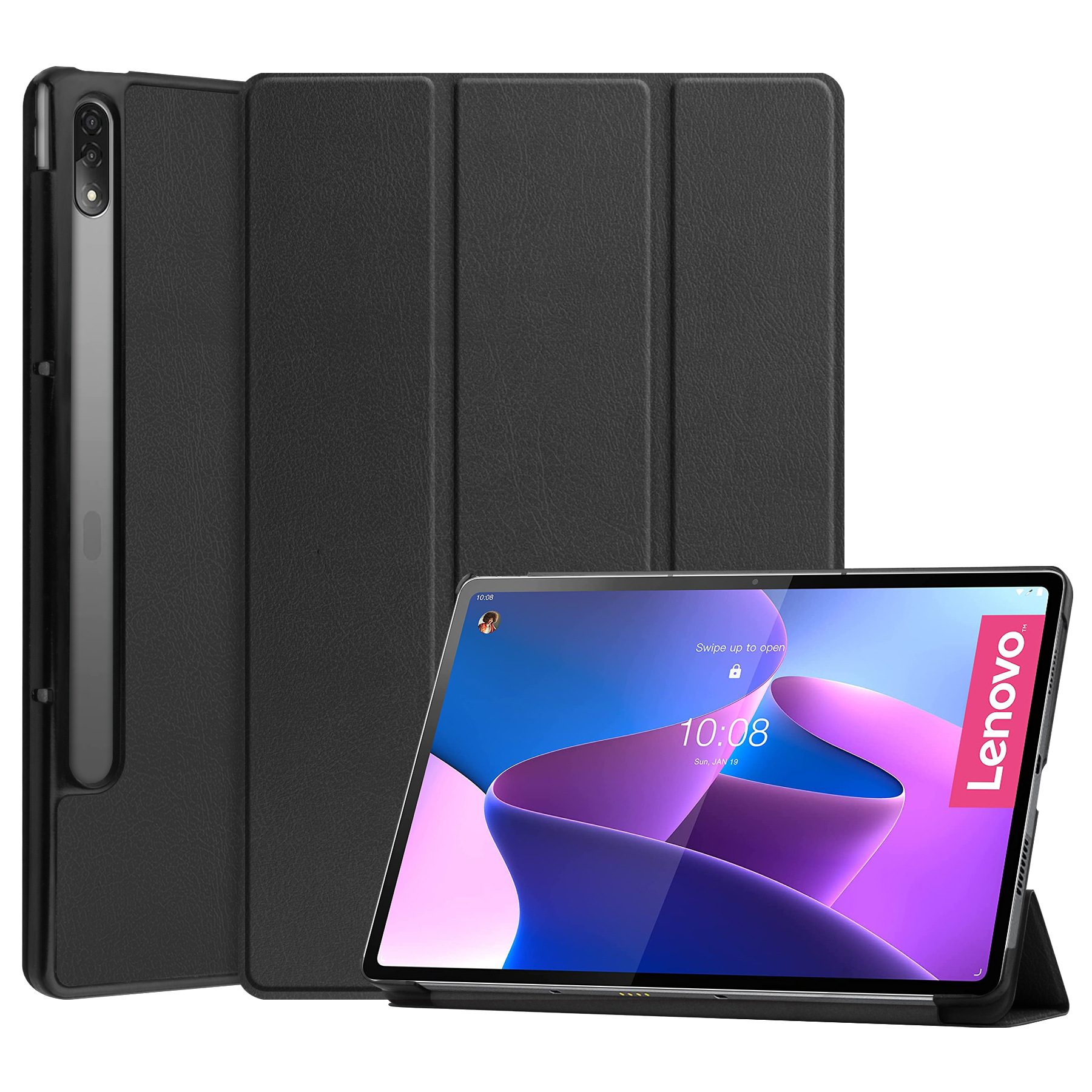 适用联想Lenovo P12 Pro平板保护套12.6寸纯色卡斯特硬壳保护套