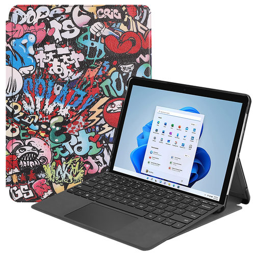 适用微软pro8保护套surface pro7 case go23防摔保护壳支架带笔槽