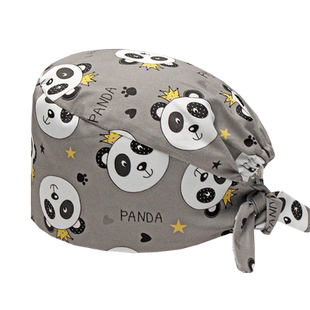 戈美恩手术帽女纯棉护士花帽手术室工作帽透气口腔医生圆帽定制男