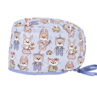 戈美恩手术帽护士女纯棉花帽厚款手术室专用帽口腔医生工作帽透气