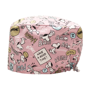 戈美恩手术帽女纯棉调节扣手术室专用帽子透气不压头发口腔医生帽